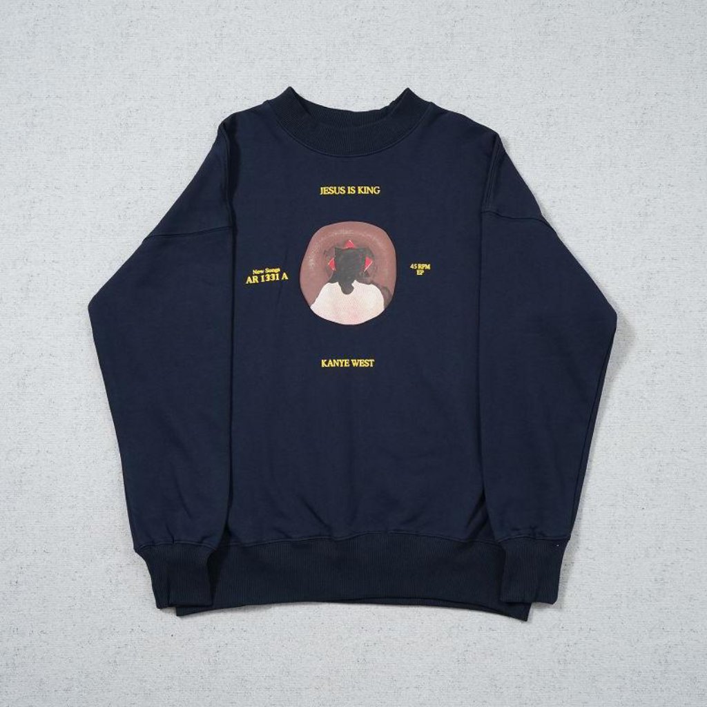 Kanye Jesus Is King Small Letter Cpfm Round Neck Sweatshirt